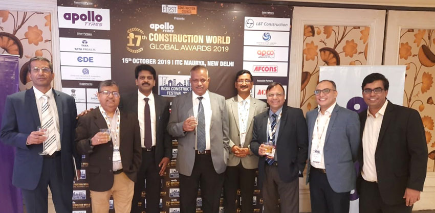 Tata Projects team (L-R): Himanshu Chaturvedi, Abhik Pal, Ravishankar Chandrasekaran, Vivek Gautam, Deshraj Pathak, Anshu Gupta, Sumit Mehta and Sandeep Menezes